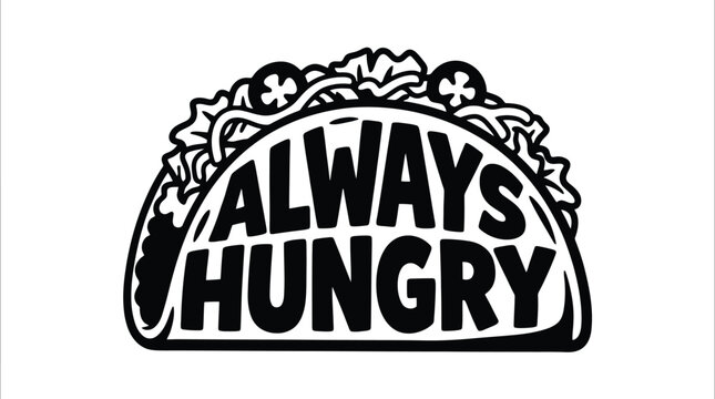 Always Hungry Taco Logo