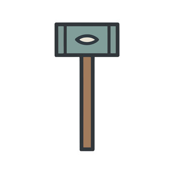 Stylized hammer icon
