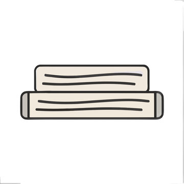 Stack of two stylized books