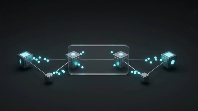 Compromised network section is isolated and automatically restored, visualizing self healing cybersecurity and resilient digital infrastructure.