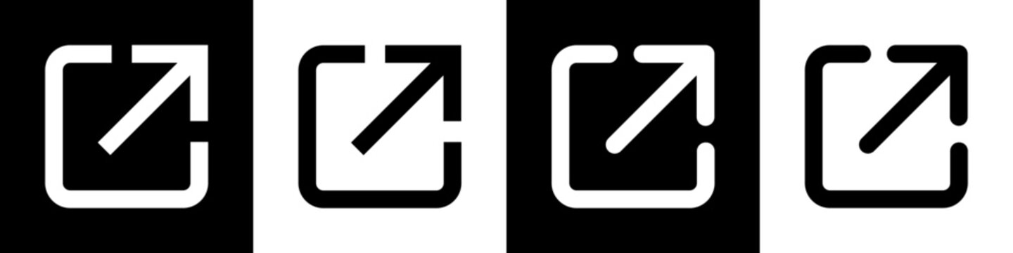 Opening in a new window icon set