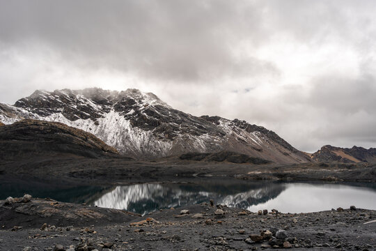 Pastoruri Glacier and its reflection in Huaraz, Peru&rsquo;s Andean region