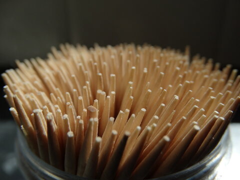 toothpicks in a jar