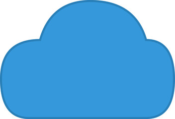 Fototapeta premium Professional Minimalist Cloud Computing Server Network Infrastructure Icon For Digital Technology Business Branding Vector Design