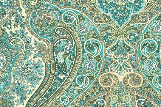 seamless pattern with paisley design