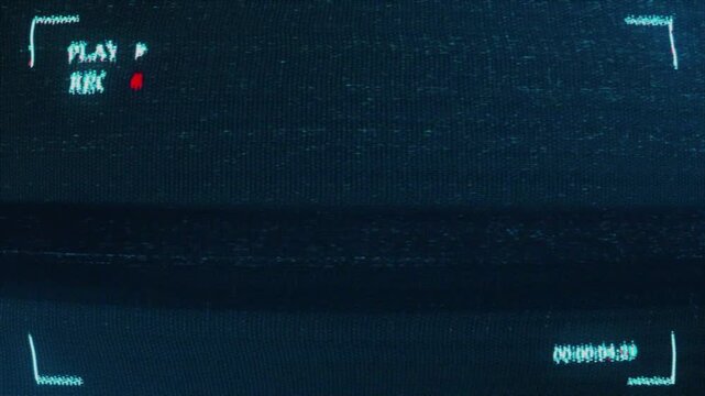 Retro VHS tape playing effect. Useful for overlaying on videos