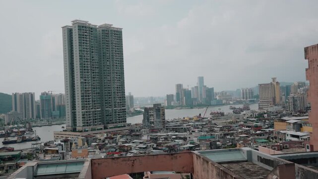 Macau Tower overlooking Nam Van Lake and the city skyline in Macau, China - 4 September 2026.