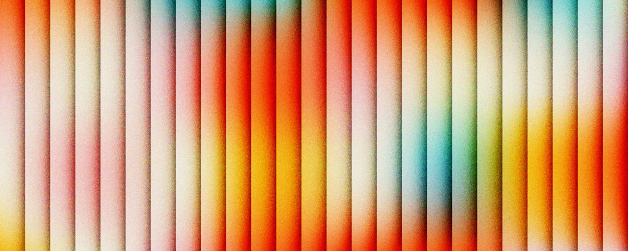 Abstract vertical stripe background with vibrant orange and red gradient colors. Modern geometric pattern with soft blurred lines. Colorful linear texture for creative digital design projects.