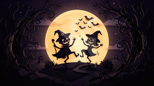 halloween night background