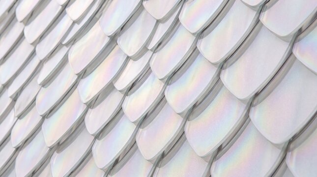 Iridescent Modern Architectural Scale Cladding Pattern Texture