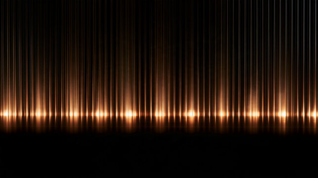 Abstract Golden Light Streaks on Dark Background