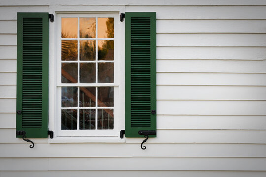 Farmhouse Window Sunset