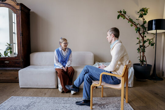 Individual psychotherapy session