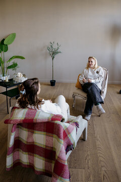 Individual psychotherapy session