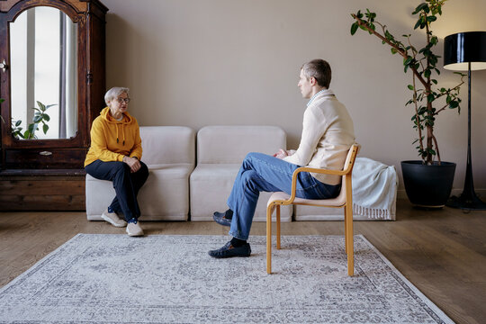Individual psychotherapy session