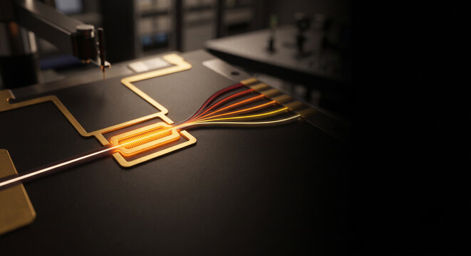 Photonic integrated circuit with optical multiplexer for optical transmission in high speed datacenter on silicon photonics chip