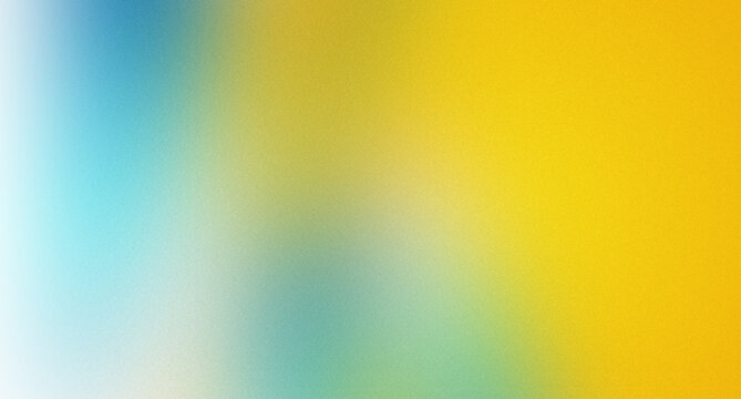 Abstract gradient background with soft blue and yellow color transition and grainy texture