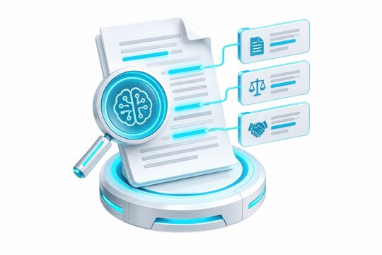 Ai document analysis intelligent contract reader with extracted clauses and key findings
