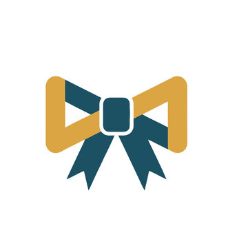 Stylized bow tie icon