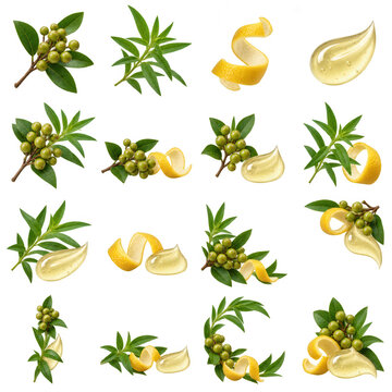 Litsea cubeba and lemon verbena botanical ingredient set