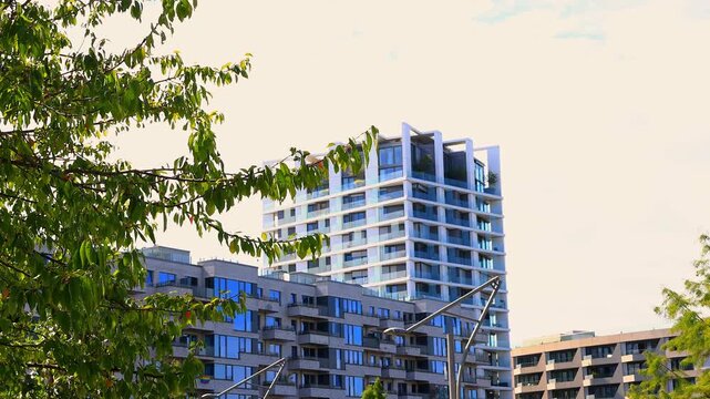 the modern harbour city of hamburg 4k video