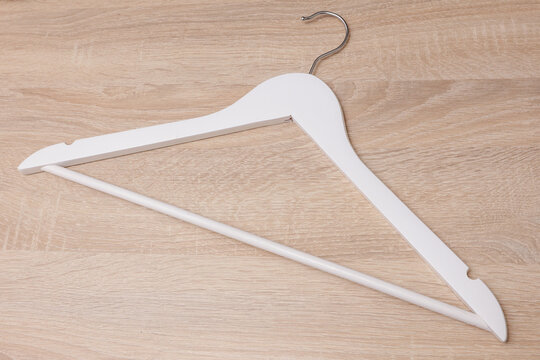 White wooden hanger on the table