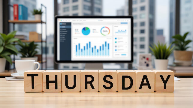Weekly Thursday schedule brings appointments and daily tasks into focus with morning motivation to keep routines moving and make time for the rest of the working week