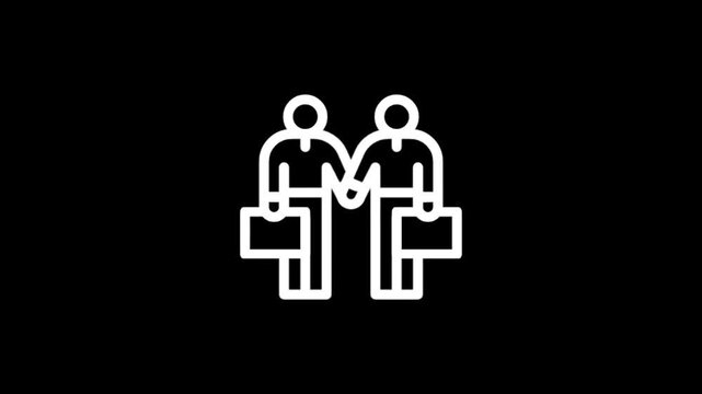 Two people with shopping bags walking together on a black background