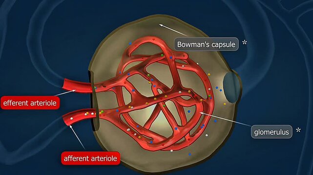 Renal corpuscles filter blood plasma, removing water and small wastes to begin urine formation.