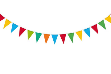 Obraz premium Cheerful Triangle Party Bunting