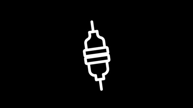 Animated electrical plug and socket connection and disconnection sequence