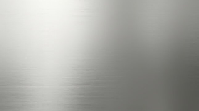 Brushed metal texture background with light silver gradients and fine horizontal linear lines.