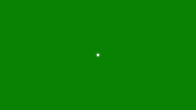 Abstract geometric rectangle zoom transition and scaling shape animation on green screen 4K