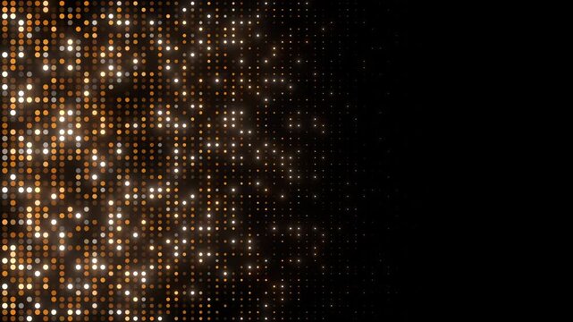 golden lights background particles animation loop