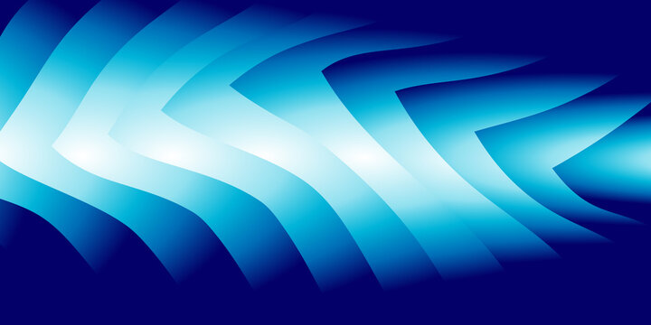 Abstract blue wave background with glowing light effect