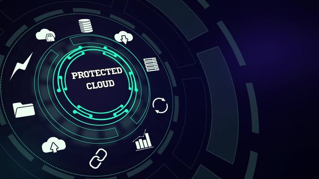 Securing sensitive digital assets inside an encrypted protected cloud storage telemetry dashboard panel layout