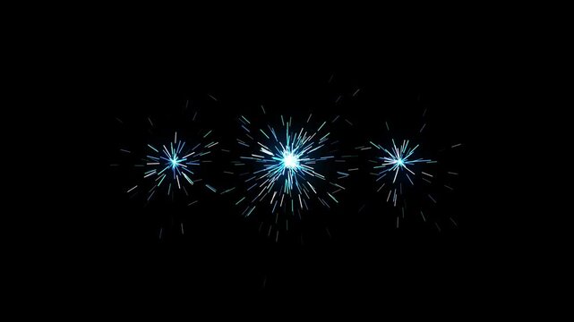 Quantum Stardust Neon Pink and Blue Sparklers Loop Motion Graphic