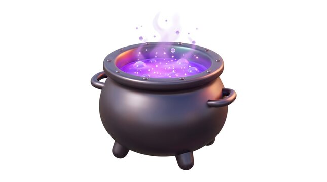 3D Halloween Witch Cauldron