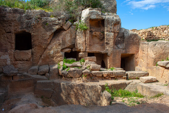 Archaeological site of the Tombs of the Kings, Pafos city, Cyprus island