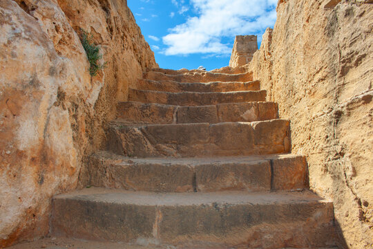 Archaeological site of the Tombs of the Kings, Pafos city, Cyprus island