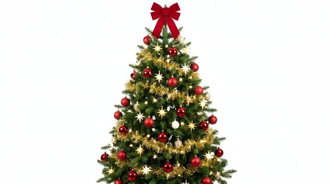A beautifully decorated christmas tree radiates the warmth and joy of the holiday season bringing festive cheer to all