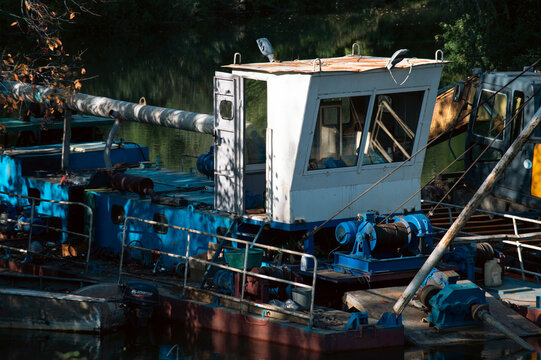 Heavy equipment for river cleaning and dredging