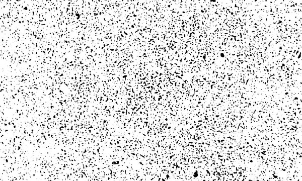 Black-and-white stippling texture with irregular scattered specks, abstract random noise pattern for backgrounds