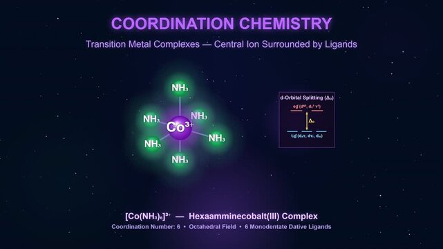 Coordination Chemistry Complex with Transition Metal and Ligands