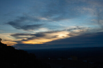 Fototapeta premium sunset in the city
