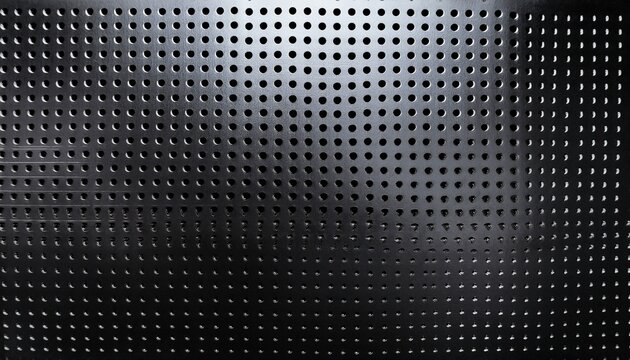 dark industrial metal pegboard organizer panel texture for workshop tool hanging