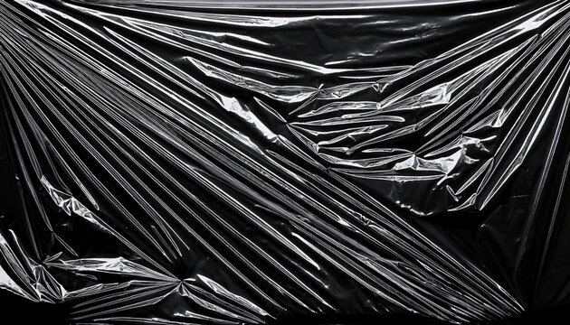 transparent crumpled plastic wrap scan texture effect overlay texture