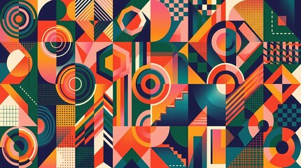 Obraz premium abstract seamless pattern with circles