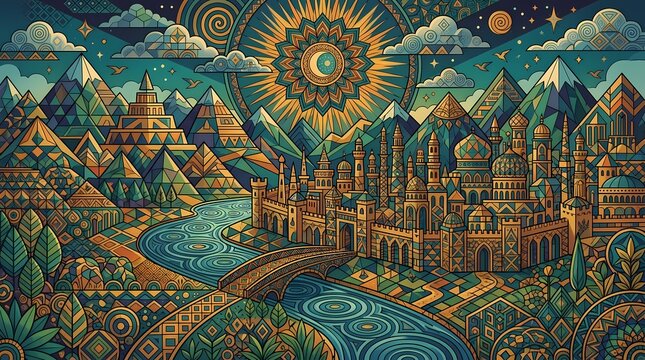 thai style painting art