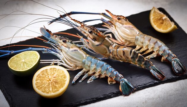 live giant tiger prawn